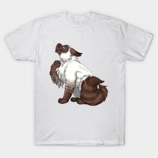 Chocolate Lynx Point Longhair T-Shirt